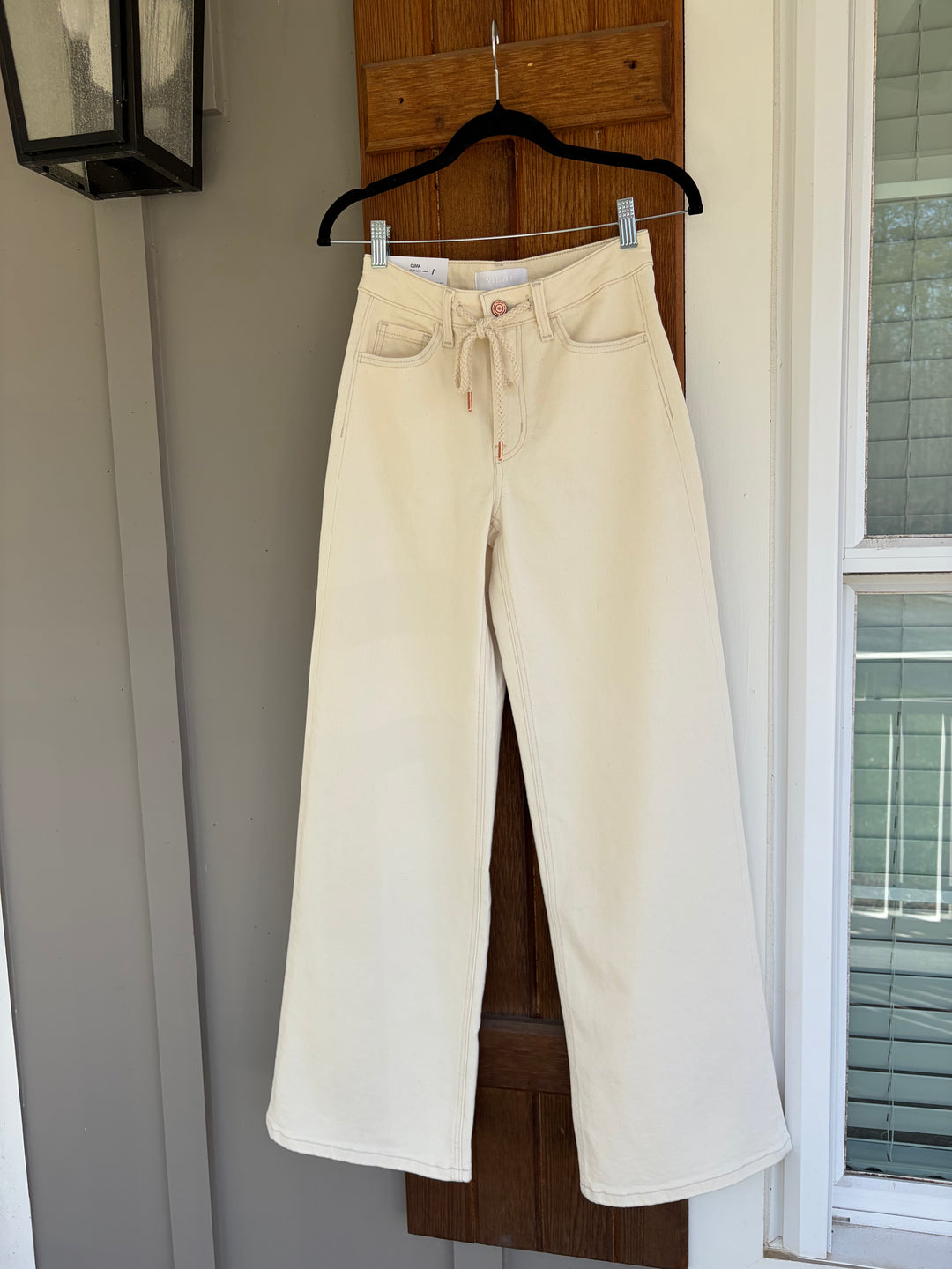 Savannah Drawstring Wide Leg Jean