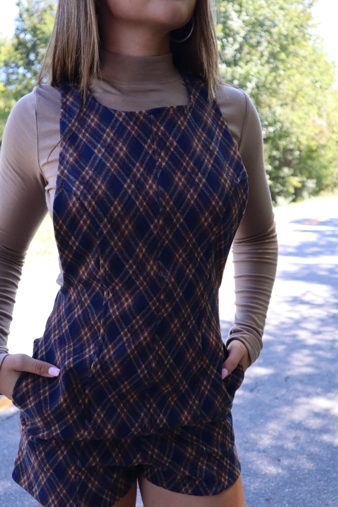 Mabel Taupe Turtleneck Top