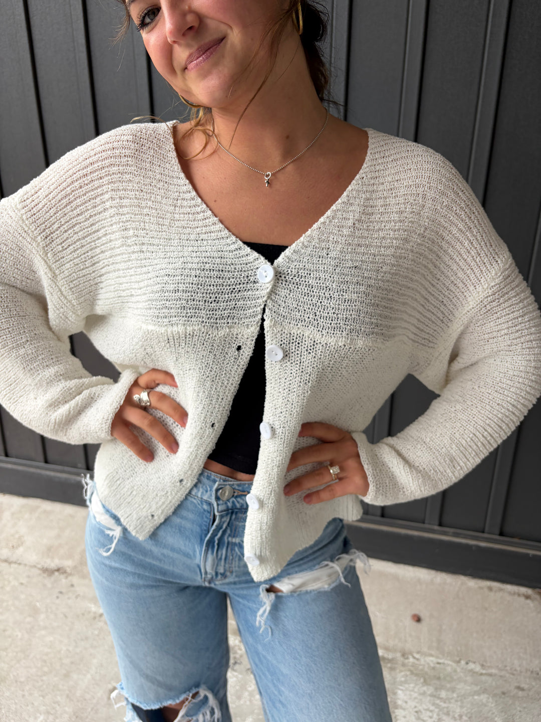 Sunday V-Neck Cardigan