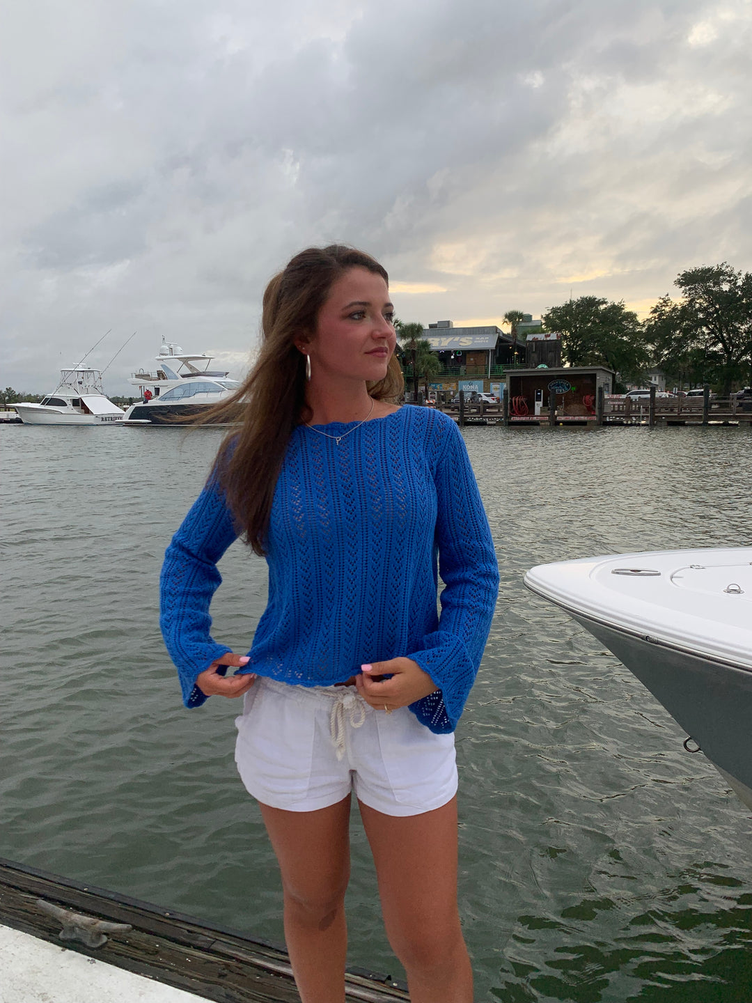 Grotto Pointelle Sweater