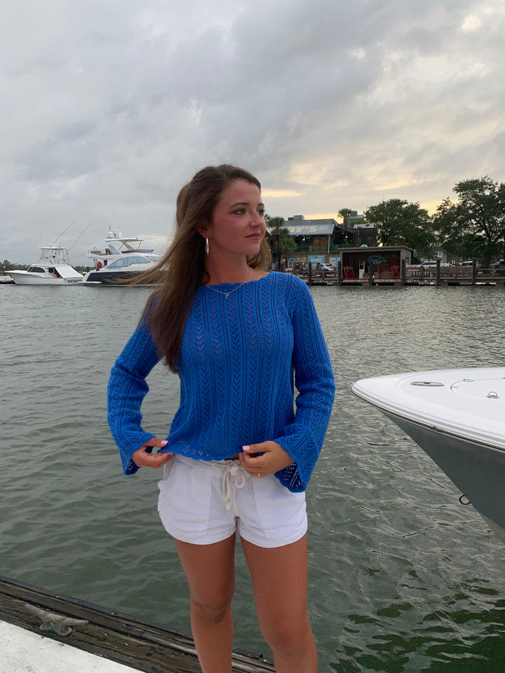 Grotto Pointelle Sweater
