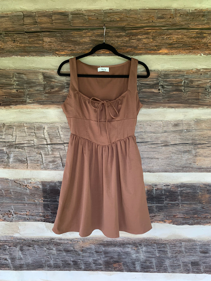 Maeve Milkmaid Mini Dress