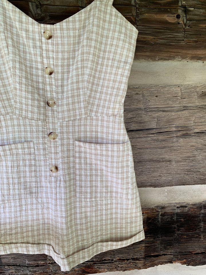 Maple Plaid Romper