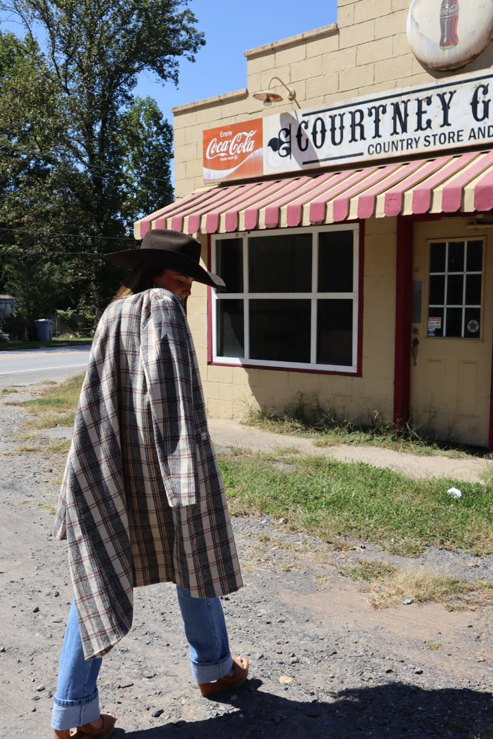 Orchard Plaid Long Coat