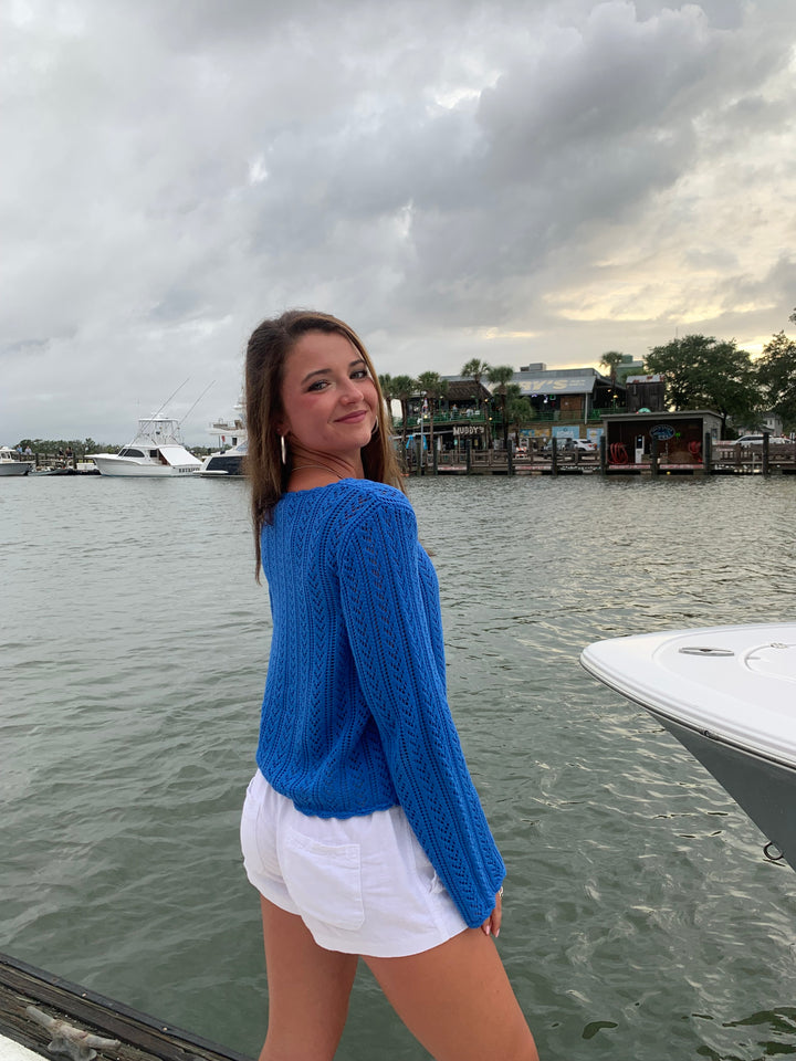 Grotto Pointelle Sweater