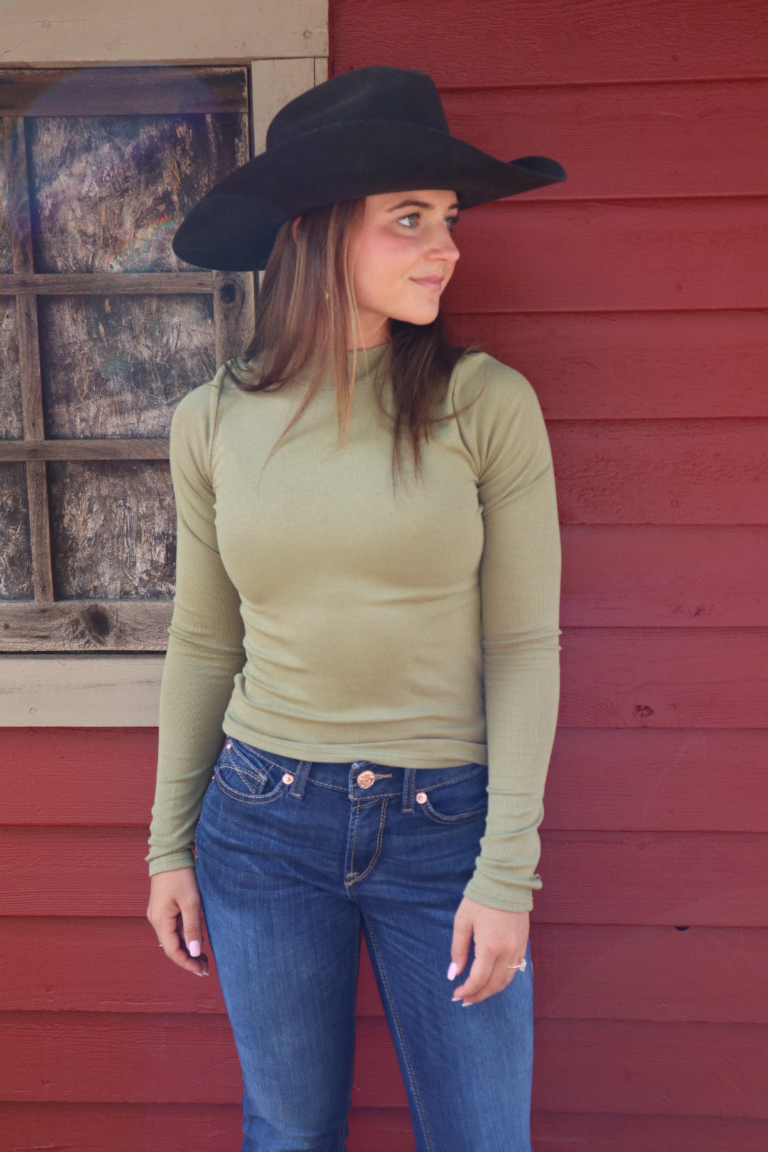 Vera Long Sleeve Mock neck Top