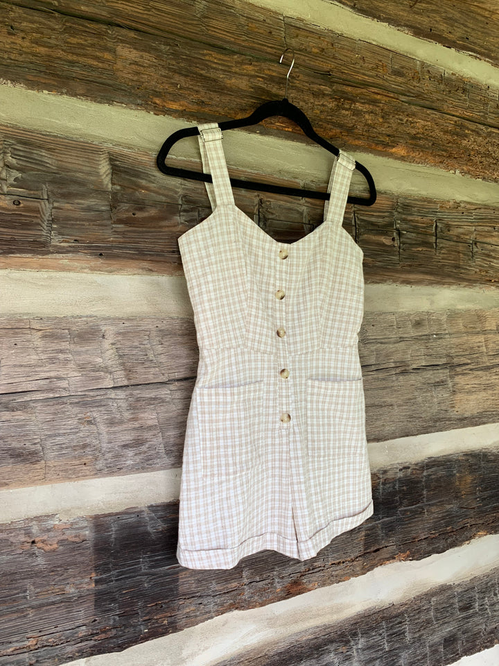 Maple Plaid Romper