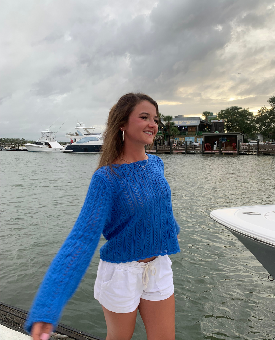 Grotto Pointelle Sweater