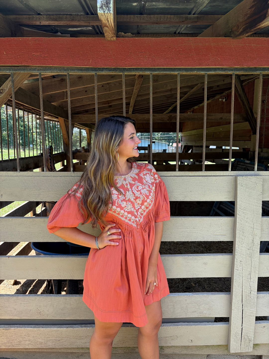 Colette Embroidered Tunic Dress