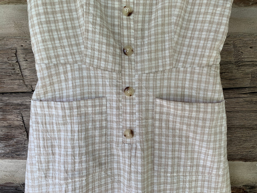 Maple Plaid Romper