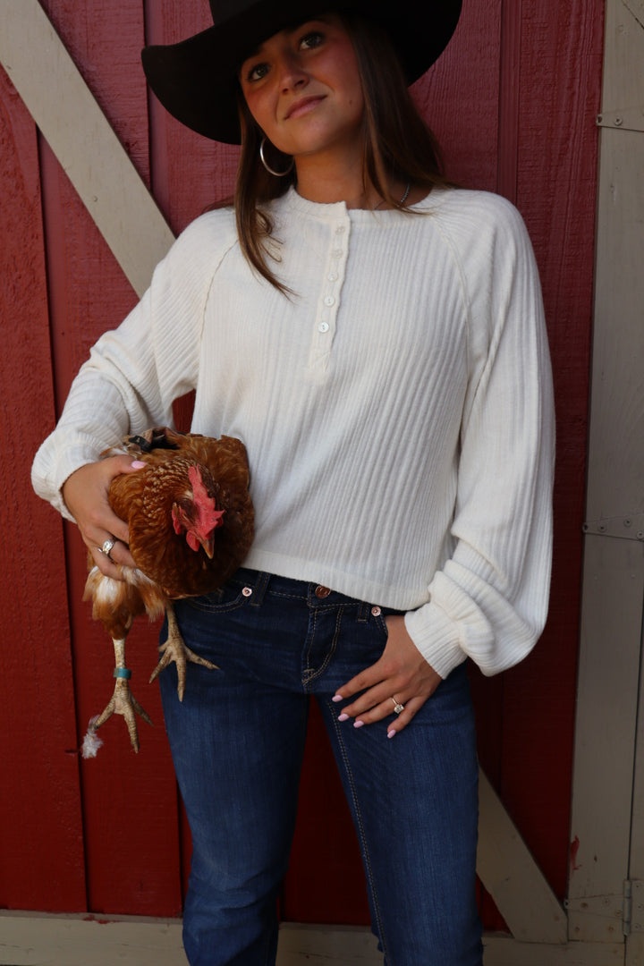 Ella Long Sleeve Henley Top