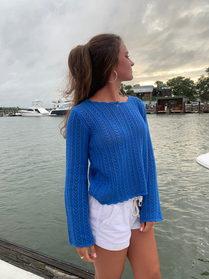 Grotto Pointelle Sweater