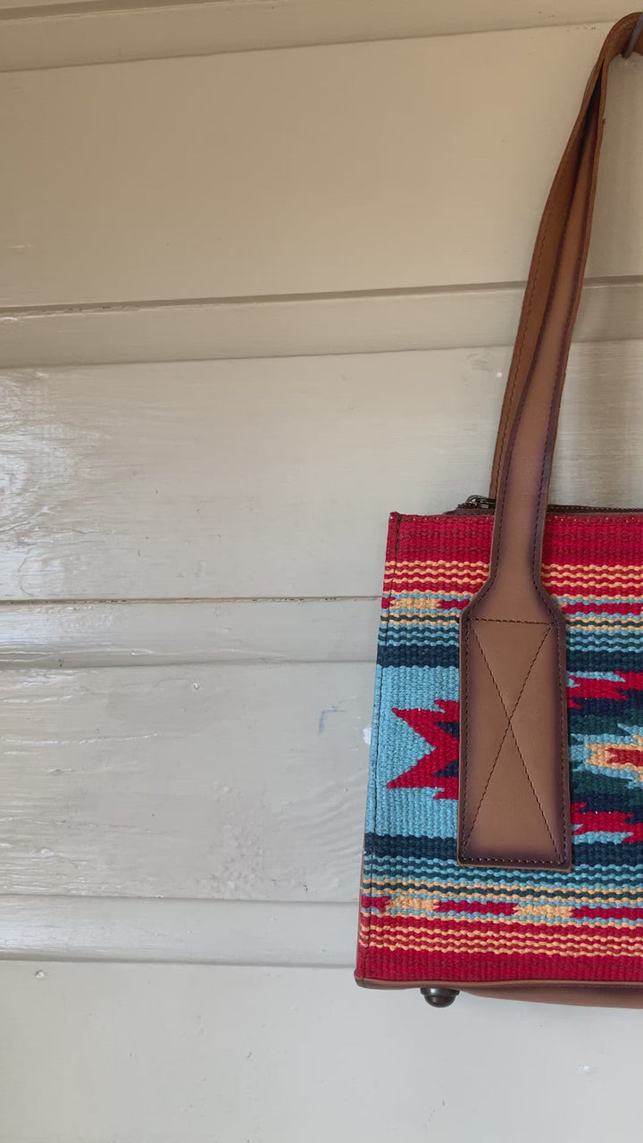 STS Chaylee Valley Serape Ruby Purse